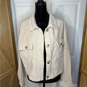 Chic Cream corduroy Jacket